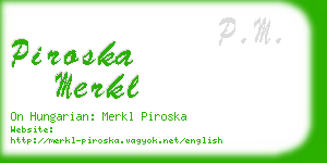 piroska merkl business card